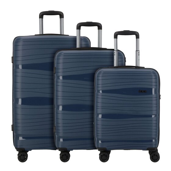 d&n Travel Line 4300 4 ruote Set di valigie 3 pezzi