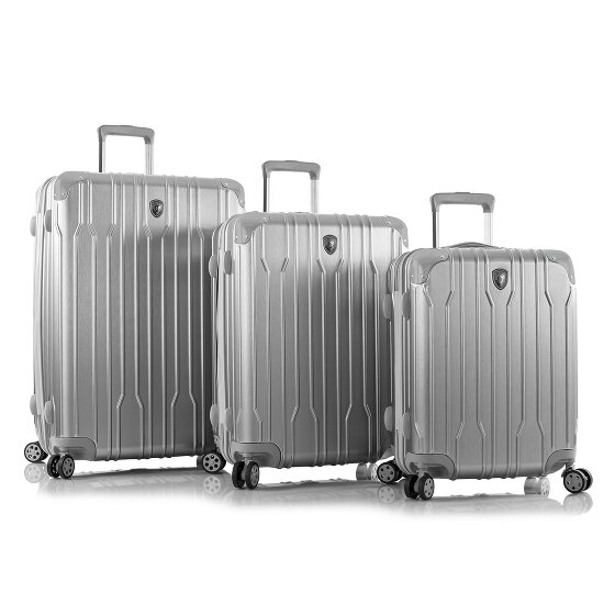 Heys Xtrak 4 ruote Set di valigie 3 pezzi con piega di espansione