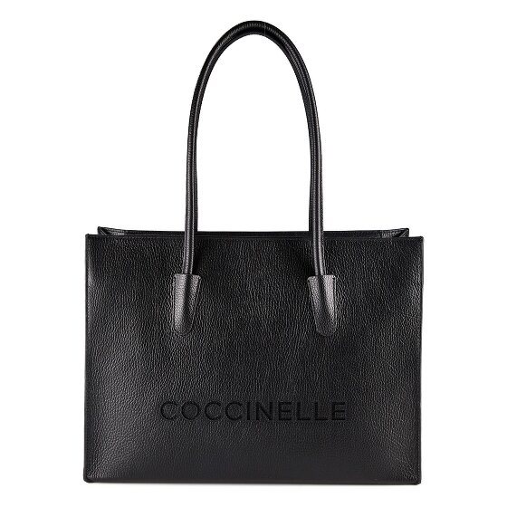 Coccinelle Myrtha Borsa a spalla Vera Pelle 40 cm Vano porta PC