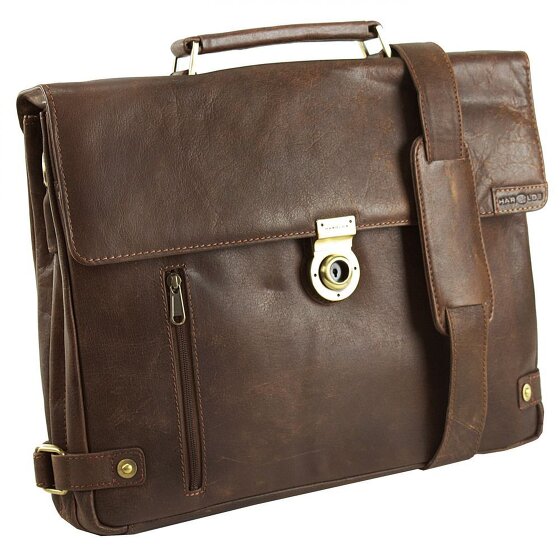 Harold's Crunchy Briefcase in pelle 40 cm Scomparto per laptop