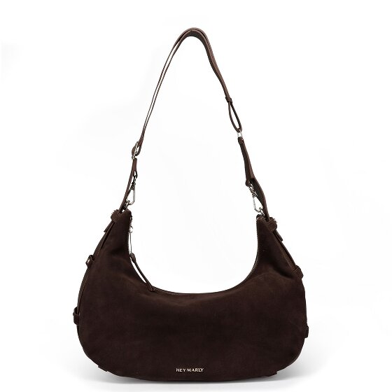 Hey Marly Lifetime Sister Suede Borsa a spalla M Vera Pelle 35 cm
