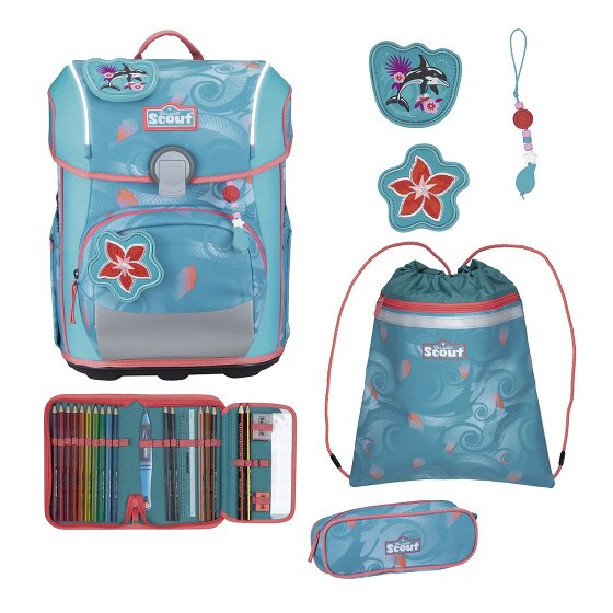 Scout Neo Exklusiv Safety Light Set di borse per la scuola 5 pezzi Scout Neo Exklusiv Safety Light Set di borse per la scuola 5 pezzi