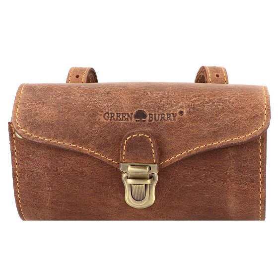 Greenburry Borsa da bicicletta originale vintage in pelle 17 cm