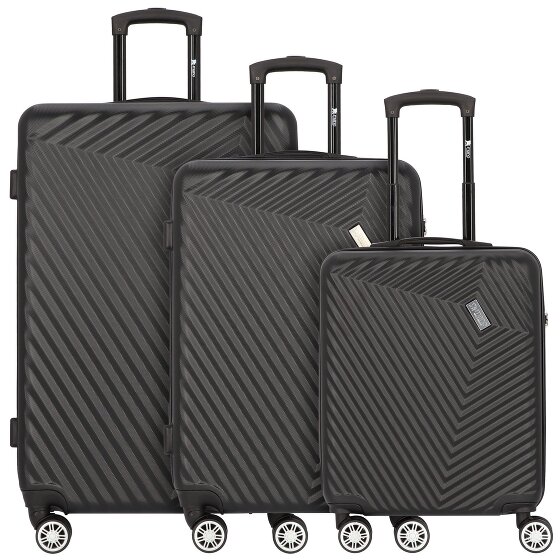 mano Don Carlo Set di valigie a 4 ruote 3 pz.
