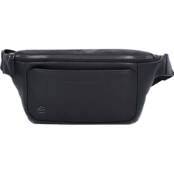 Piquadro Marsupio quadrato nero in pelle 31 cm