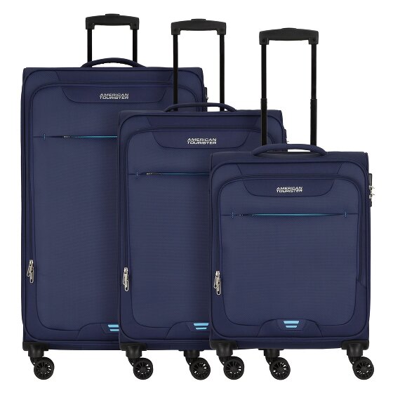 American Tourister Street Roll 4 ruote Set di valigie 3 pezzi con piega di espansione