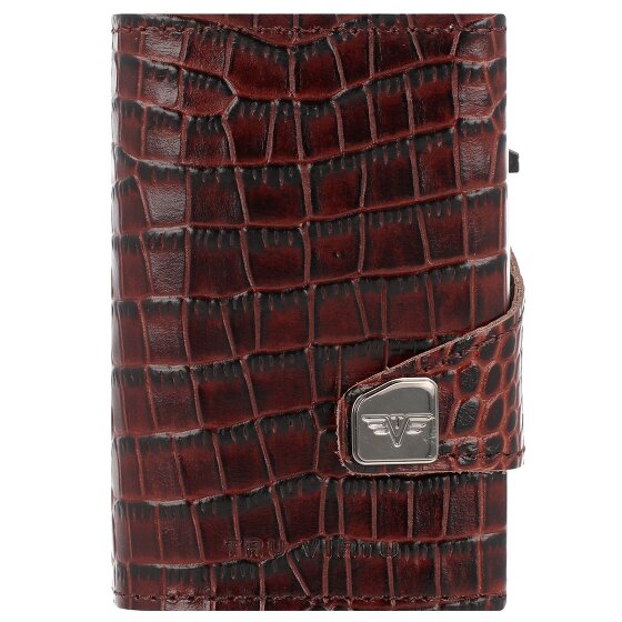 Tru Virtu Custodia per carte di credito Click & Slide Portafoglio RFID in pelle 6,5 cm