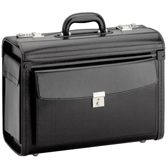 d&n Business & Travel Trolley pilota Vera Pelle 46 cm