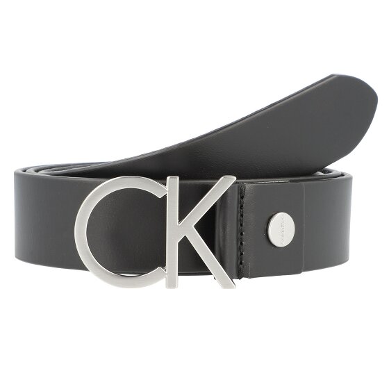 Calvin Klein Cintura con logo CK in pelle