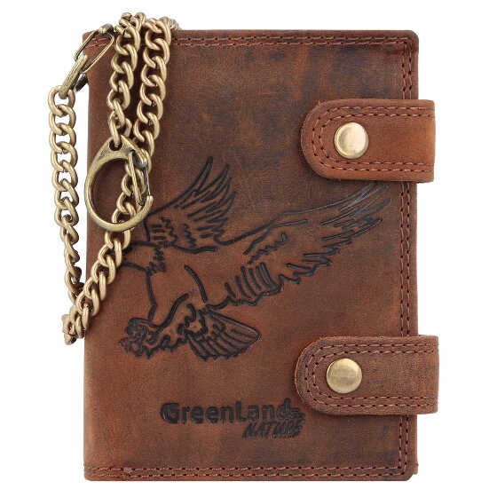 Greenland Nature Montenegro Portafoglio RFID in pelle 9 cm