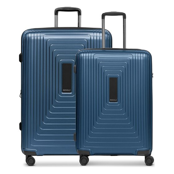 Redolz Essentials 14 4 ruote Set di valigie 2 pezzi con piega di espansione