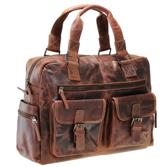 Greenland Nature Montana Borsetta in pelle 40 cm Scomparto per laptop