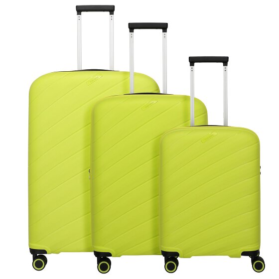 Travelite Burano 4 ruote Set di valigie 3 pezzi con piega di espansione