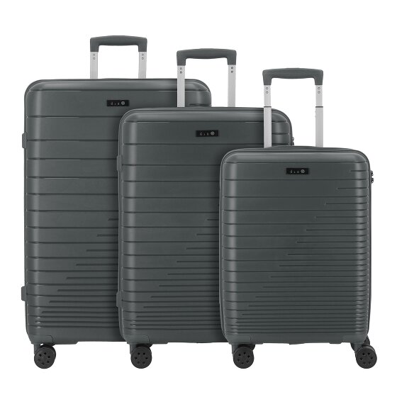 d&n Travel Line 4600 4 ruote Set di valigie 3 pezzi d&n Travel Line 4600 4 ruote Set di valigie 3 pezzi