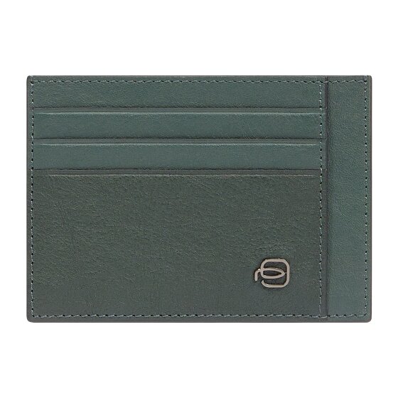 Piquadro Black Square Custodia per carta di credito Pelle 11 cm