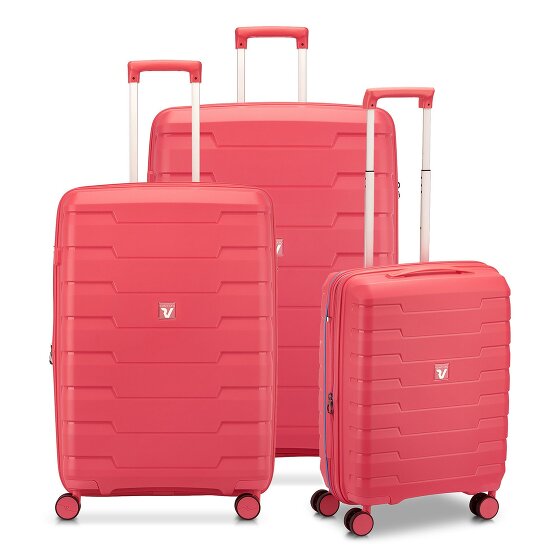 Roncato Skyline 2.0 4 ruote Set di valigie 3 pezzi con piega di espansione