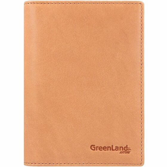 Greenland Nature Custodia per passaporto in pelle RFID di colore morbido 12 cm