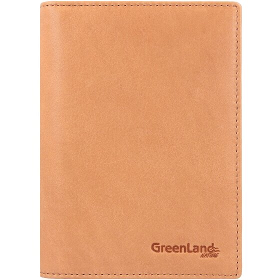 Greenland Nature Custodia per passaporto in pelle RFID di colore morbido 12 cm