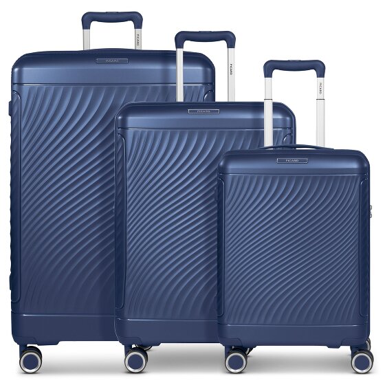 Picard Vienna 4 ruote Set di valigie 3 pezzi con piega di espansione