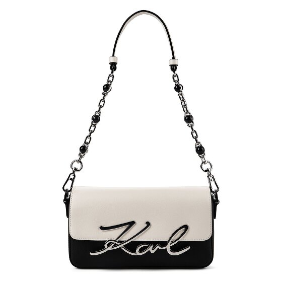 Karl Lagerfeld Signature 2.0 Borsa a spalla Vera Pelle 22 cm