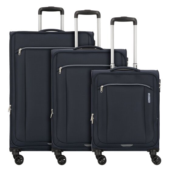 American Tourister Avantour 4 ruote Set di valigie 3 pezzi con piega di espansione