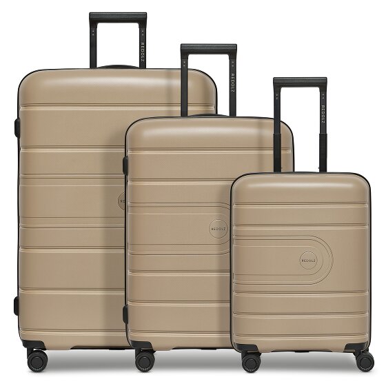 Redolz Essentials 11 4 ruote Set di valigie 3 pezzi con piega di espansione