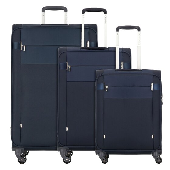 Samsonite Citybeat 4 ruote Set di valigie 3 pezzi con piega di espansione