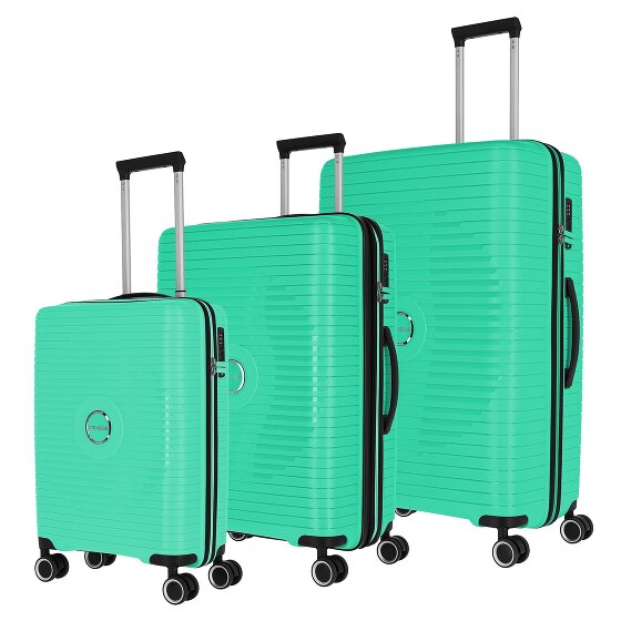 Travelite Orbita 4 ruote Set di valigie 3 pezzi con piega di espansione