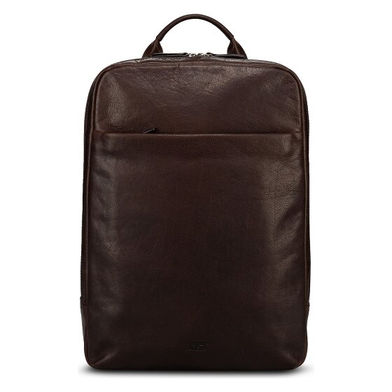 Jost Glasgow Zaino da giorno Protezione RFID Vera Pelle 44 cm Vano porta PC