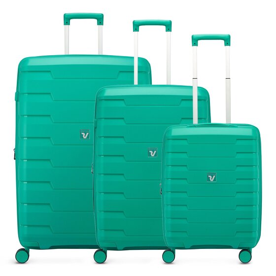 Roncato Skyline 2.0 4 ruote Set di valigie 3 pezzi con piega di espansione