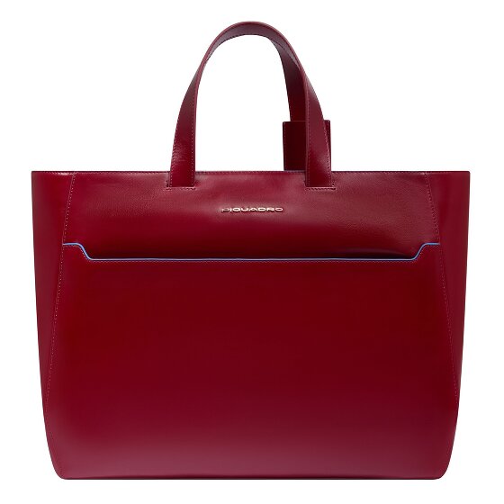 Piquadro Blue Square Borsa shopper Vera Pelle 40 cm