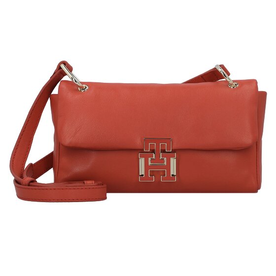 Tommy Hilfiger Pushlock Borsa a tracolla Vera Pelle 22 cm