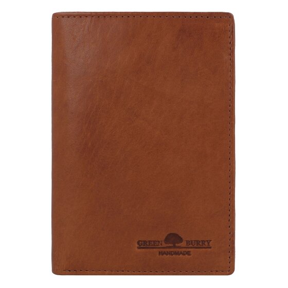 Greenburry Newport Portafoglio Protezione RFID Pelle 9 cm