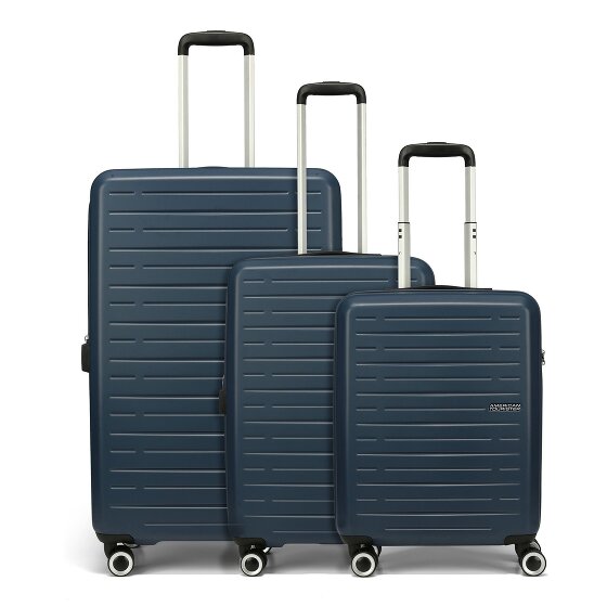American Tourister Aerojoy 4 ruote Set di valigie 3 pezzi con piega di espansione