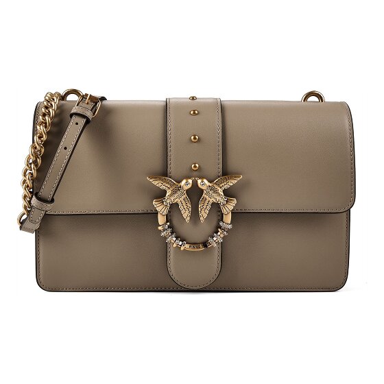 PINKO Love One Borsa a tracolla Vera Pelle 26 cm