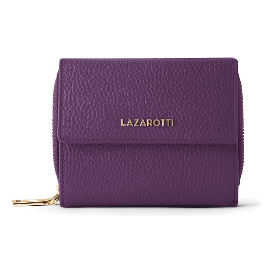 Lazarotti Portafoglio Bologna in pelle con chiusura a zip, 12 cm