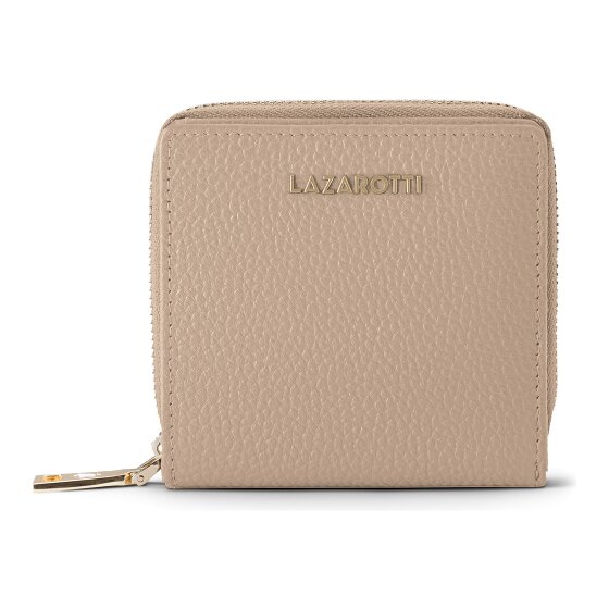Lazarotti Portafoglio Bologna in pelle, medio, con chiusura a zip perimetrale, 10 cm