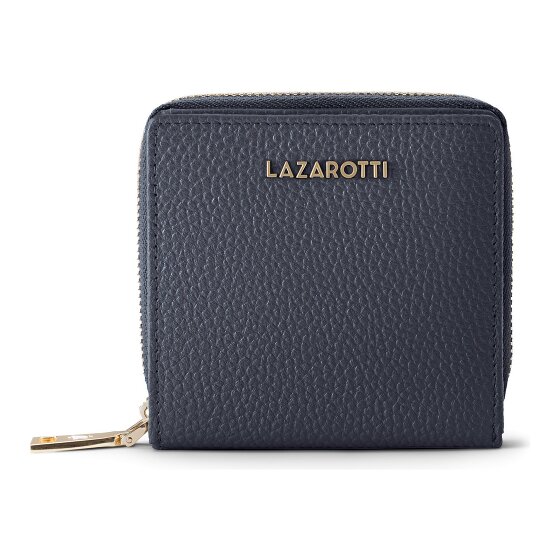 Lazarotti Portafoglio Bologna in pelle, medio, con chiusura a zip perimetrale, 10 cm