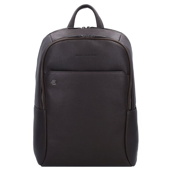 Piquadro Zaini quadrati neri in pelle 44 cm Scomparto per laptop