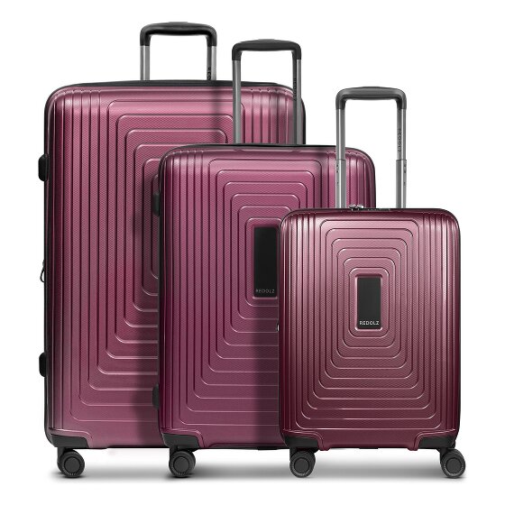 Redolz Essentials 14 4 ruote Set di valigie 3 pezzi con piega di espansione