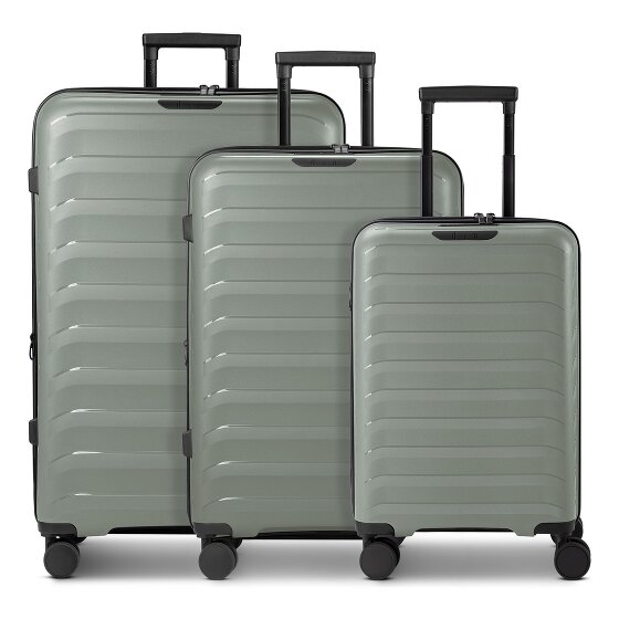 d&n Toronto 4 ruote Set di valigie 3 pezzi con piega di espansione