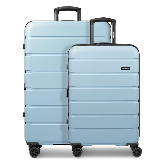 Saxoline Miami 4 ruote Set di valigie 2 pezzi con piega di espansione