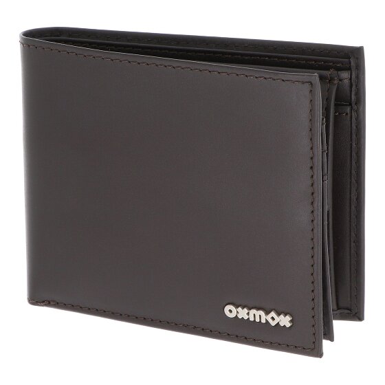 oxmox Leather Portafoglio Protezione RFID Vera Pelle 12 cm