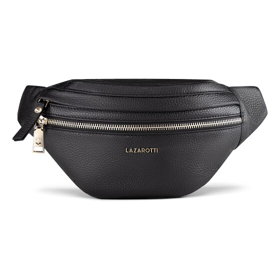 Lazarotti Bologna Borsa da cintura con doppia zip Crossbody in pelle 25 cm
