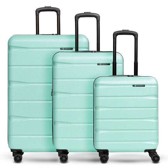 Franky Munich 4.0 Set di valigie a 4 ruote, 3 pezzi con piega elastica