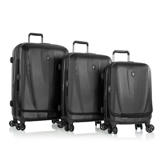 Heys Vantage 4 ruote Set di valigie 3 pezzi con piega di espansione