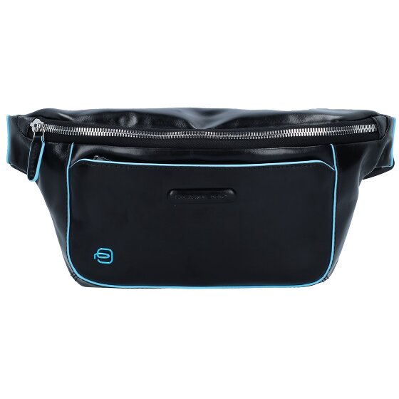 Piquadro Marsupio quadrato blu in pelle 29 cm