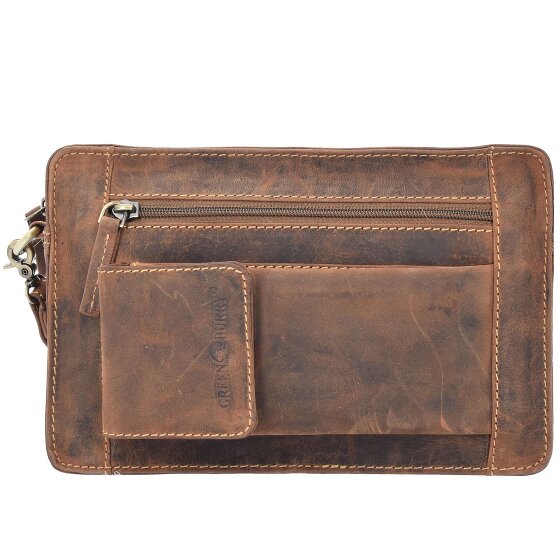 Greenburry Borsa da uomo vintage in pelle 22 cm