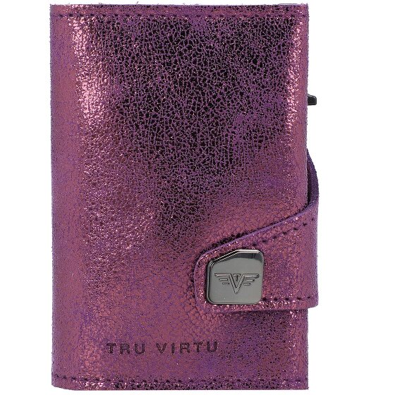 Tru Virtu Custodia per carte di credito RFID in pelle 6,5 cm