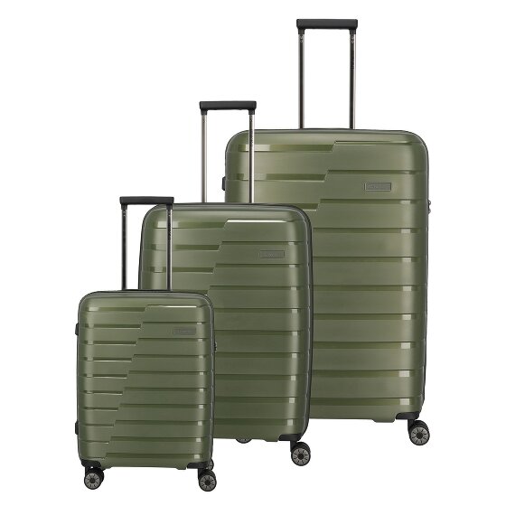 Travelite Air Base 4 ruote Set di valigie 3 pezzi espandibile